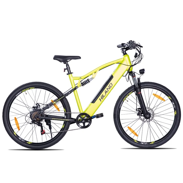 JOYKIE Reka Bentuk Baharu Basikal Gunung Elektrik HILAND MTB Suspensi Penuh 36V 10.4ah Brek Cakera 27.5 Inci